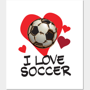 I Love Soccer Posters and Art